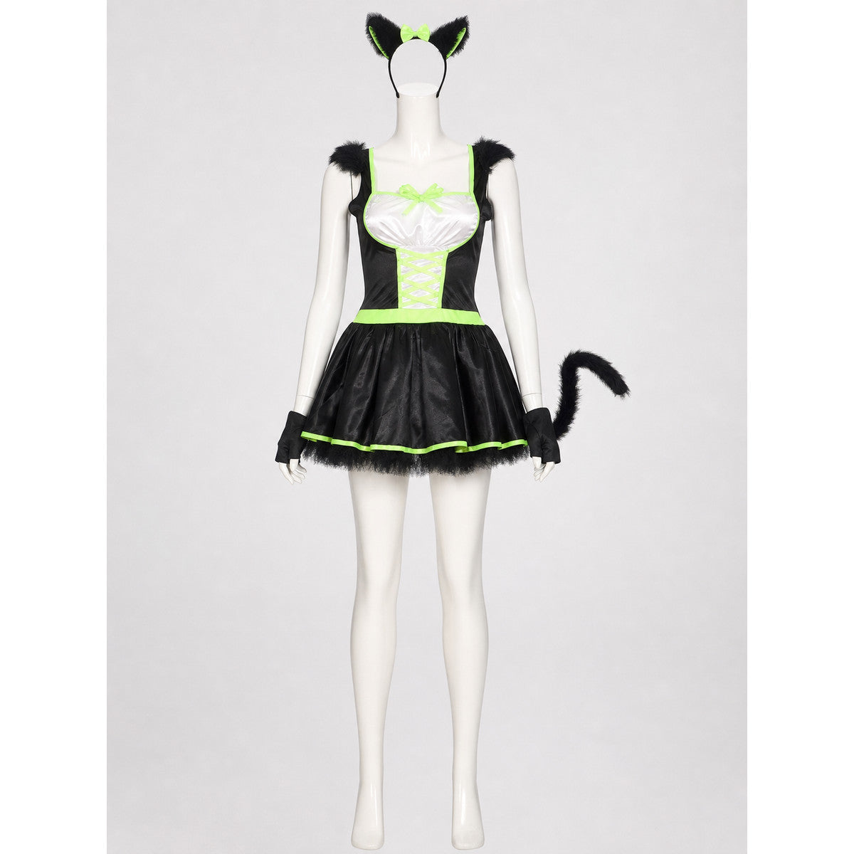 Cat Cosplay Costume with Ears and Tail