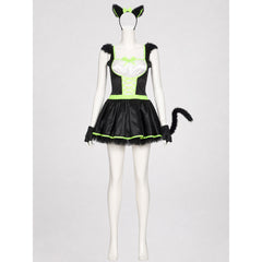 Cat Cosplay Costume with Ears and Tail