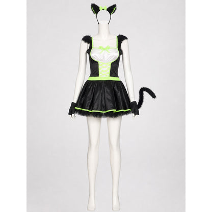 Cat Cosplay Costume with Ears and Tail