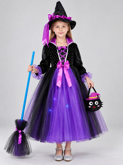 Witch Costume with Full Skirt on-model view