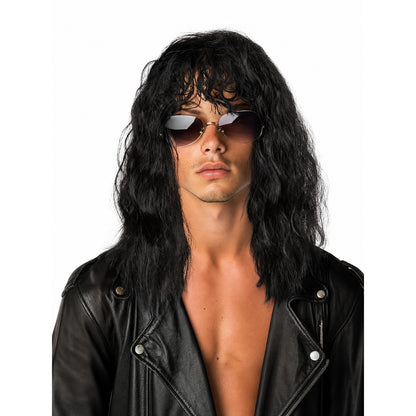 Long Black Punk Wig for Cosplay