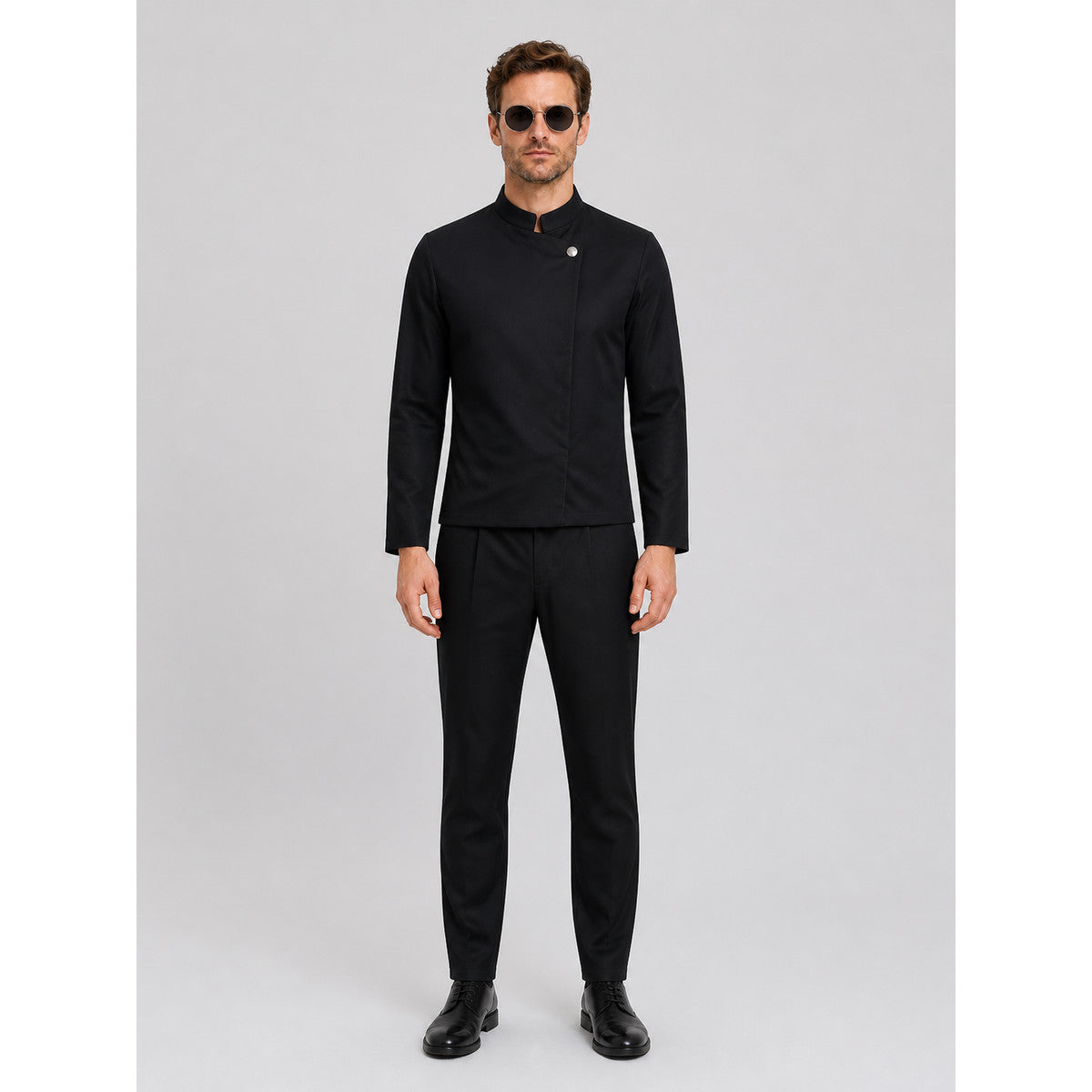 Gojo Cosplay Costume, Black Set on-model view
