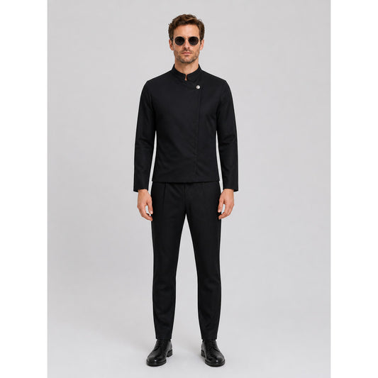 Gojo Cosplay Costume, Black Set on-model view