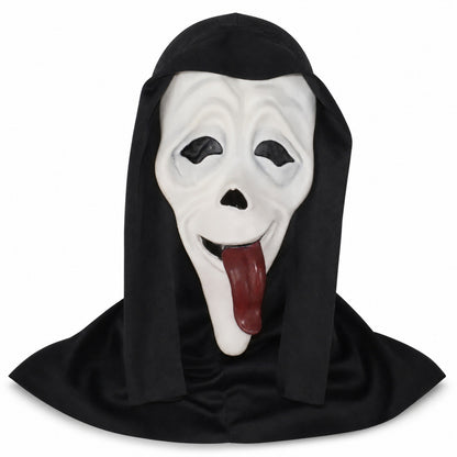 Halloween Cosplay Screaming Horror Prop Mask, breathable skeleton mask for horror parties & role-play props