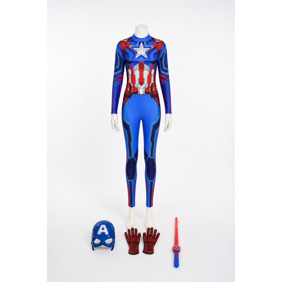 Children's Captain America Costume with Mask and Shield main product view