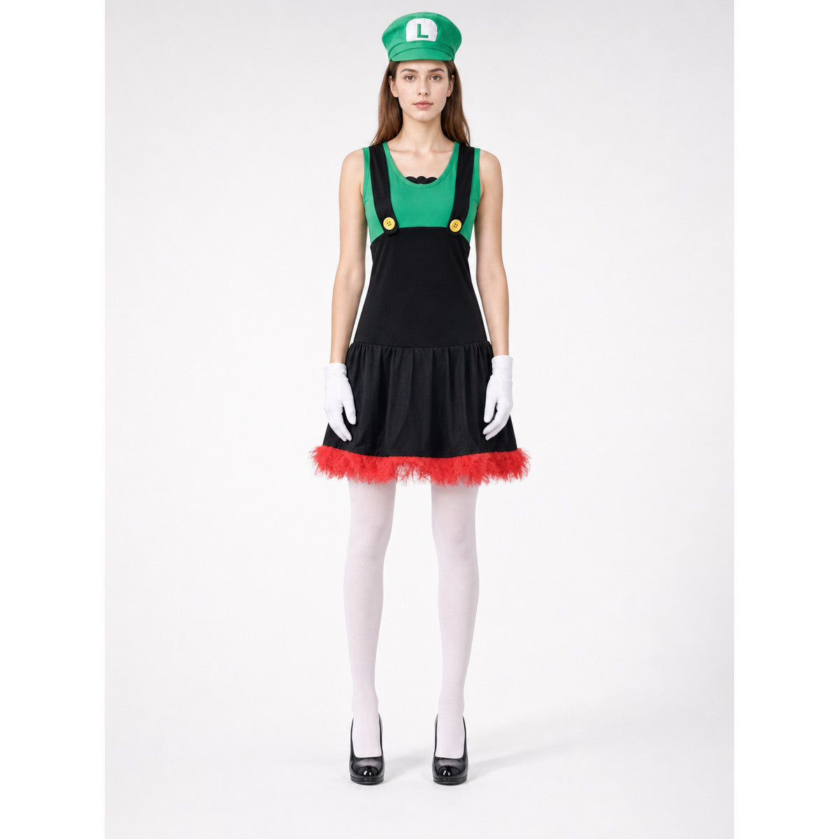 Super Mario Carnival Costume for Parties and Cosplay on-model view