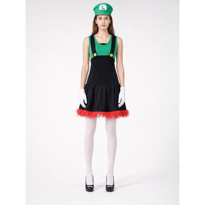 Super Mario Carnival Costume for Parties and Cosplay on-model view