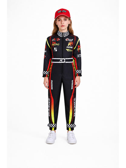 Children's Karting Jumpsuit with Belt and Cap main product view