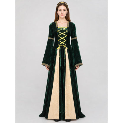 The magic of a medieval fairy tale comes to life in this stage dress costume in