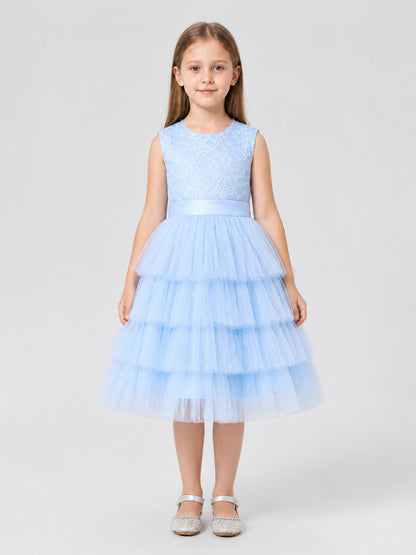 European Tulle Tutu Dress for Girls’ Birthday Celebrations
