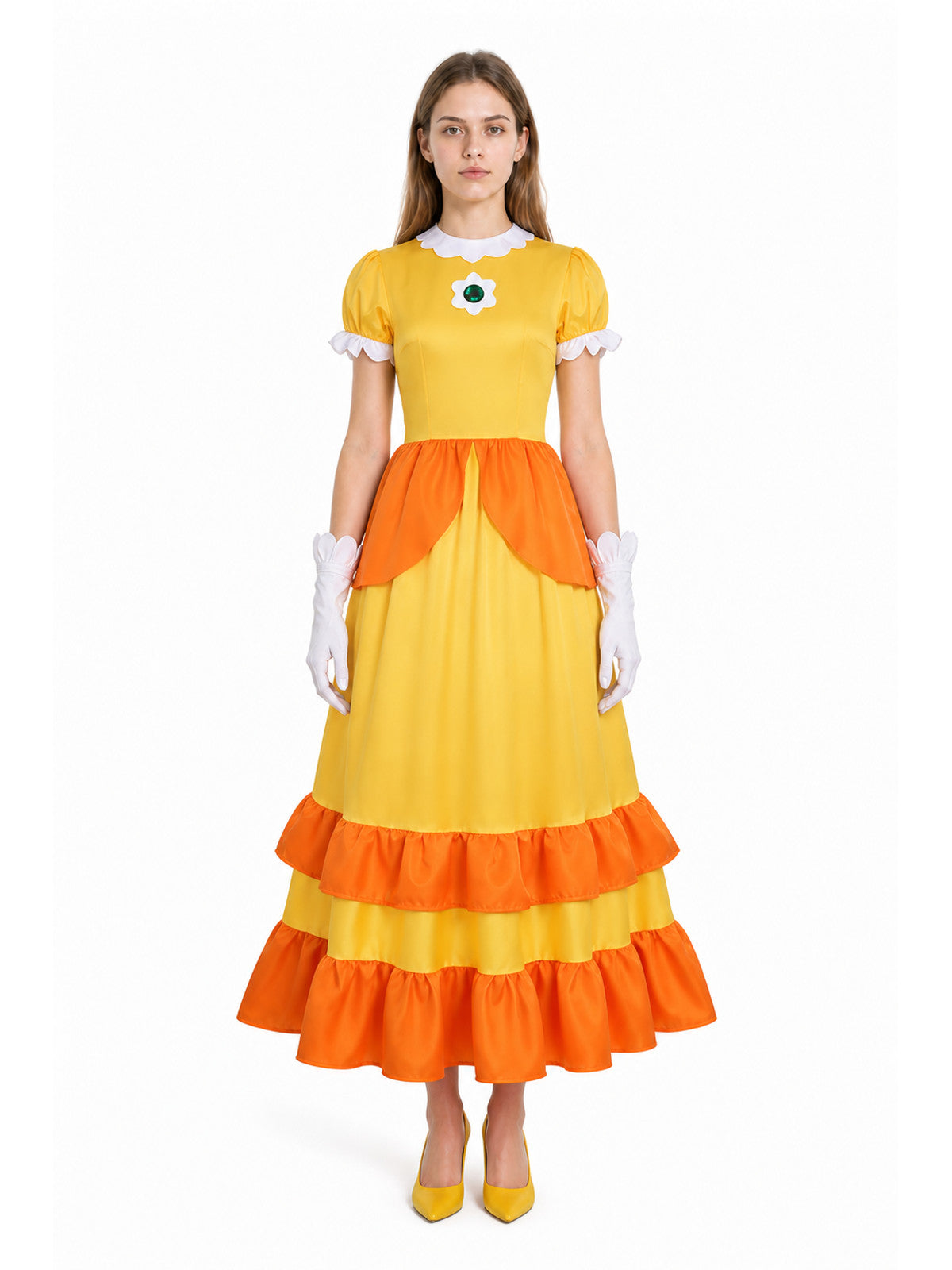 Daisy Stage Costume with Long Dress and Gloves main product view