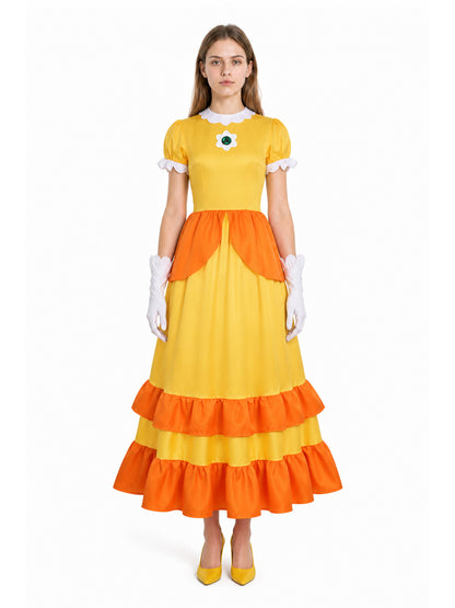 Daisy Stage Costume with Long Dress and Gloves main product view