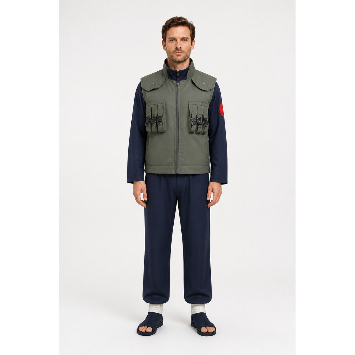 Kakashi Cosplay Costume with Vest and Pants main product view