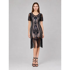Gatsby-Style Fringe Dress for Parties