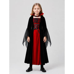 Halloween Vampire Costume, Long with Hood