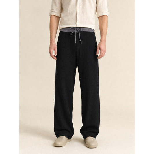Layered long-sleeve top with contrast trim