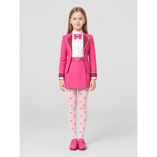 Cosplay Costume with Jacket, Shirt, and Bottom on-model view