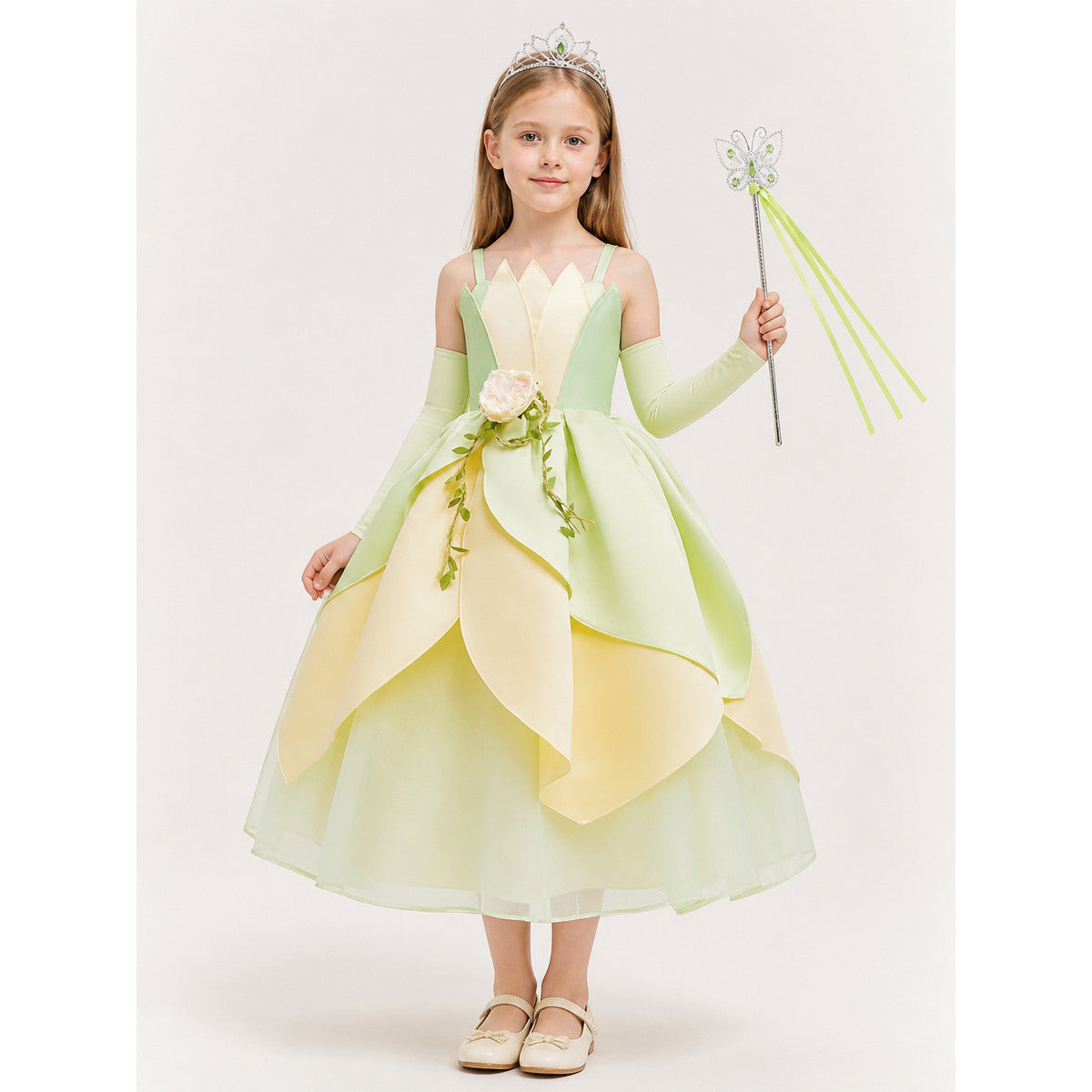 Green and Yellow Princess Halloween Costume
