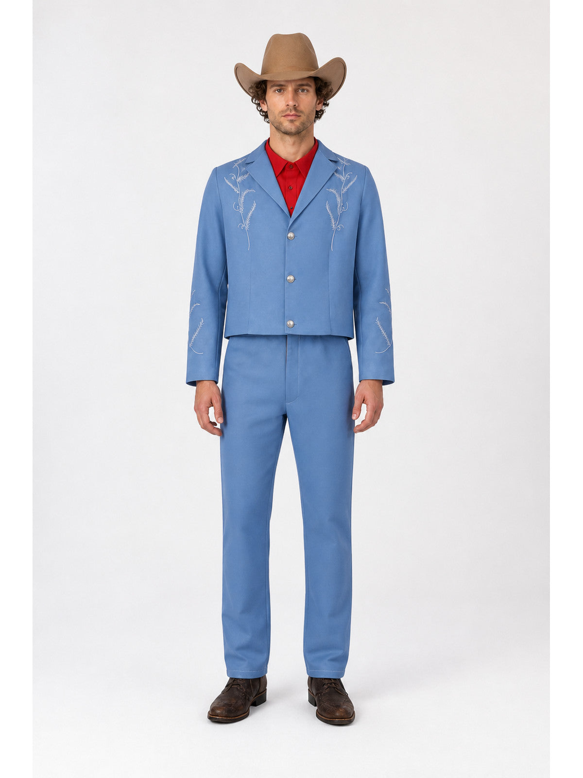 Freddie Costume with Embroidery and Cowboy Hat main product view