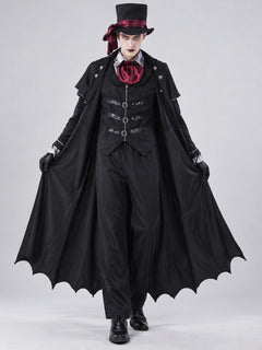 Vampire Costume: Cape, Vest, Pants, Top Hat