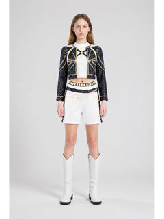 Stage Costume with Long Sleeves and Shorts
