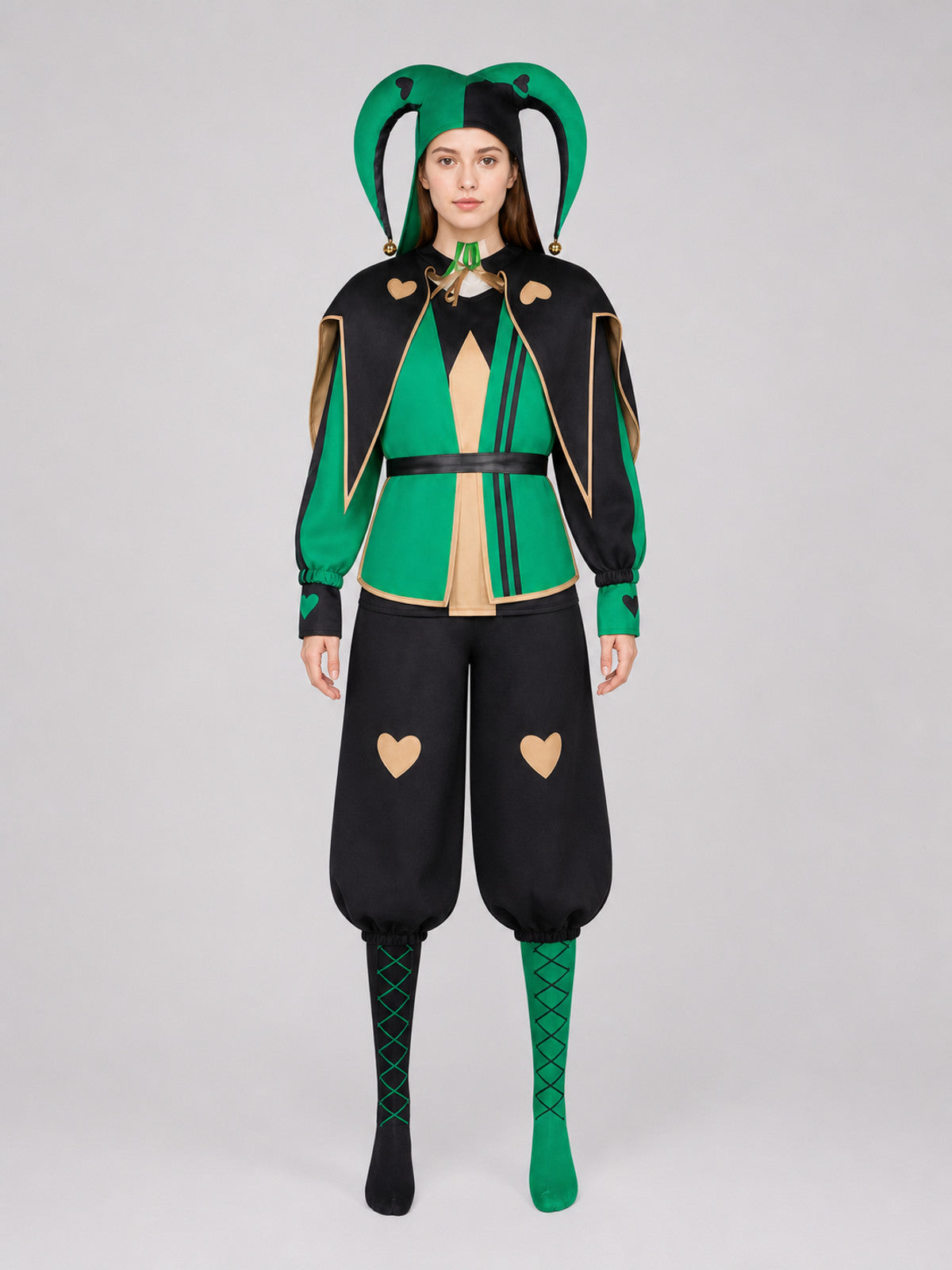 Jester Costume for Cosplay and Halloween front view