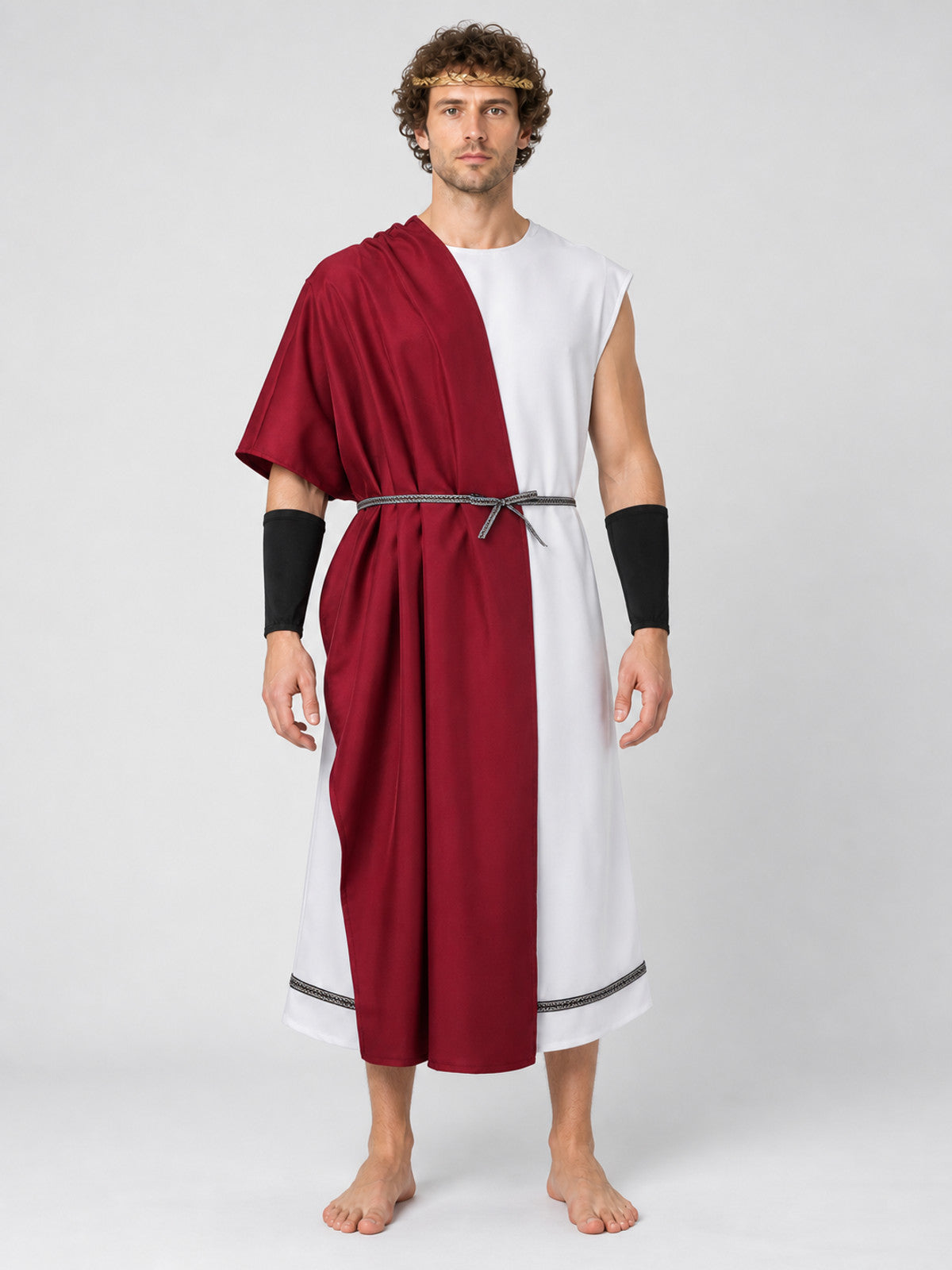 Ancient Greek Costume with an Asymmetrical Robe