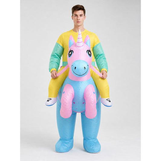 Inflatable Unicorn Costume for Carnival and Halloween front view