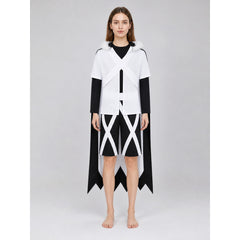 Undertale Cross Sans Cosplay Costume with T-Shirt, Cape, and Shorts