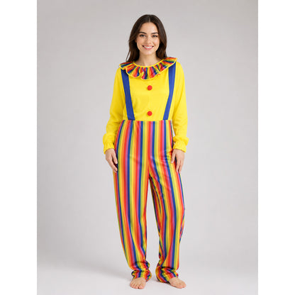Clown Jumpsuit Costume for Stage and Halloween