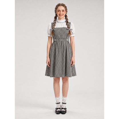 Dorothy Checkered Cosplay Dress with Apron
