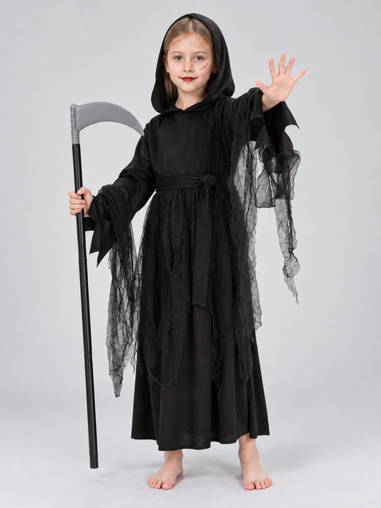 Kids' Hooded Vampire Costume with Belt