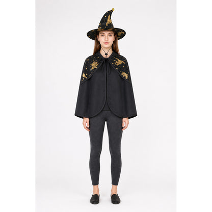 Witch Costume for Pets with Hat and Cape main product view