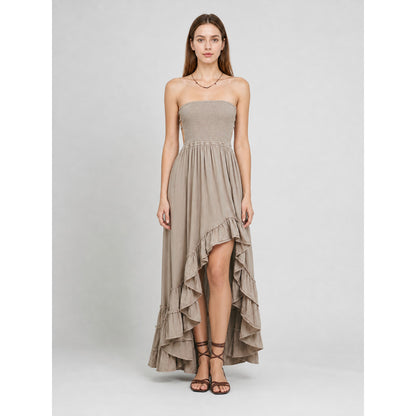 Strapless Boho Maxi Dress