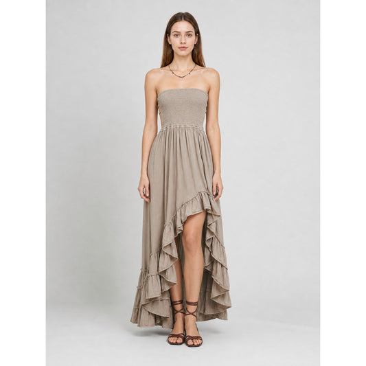 Strapless Boho Maxi Dress