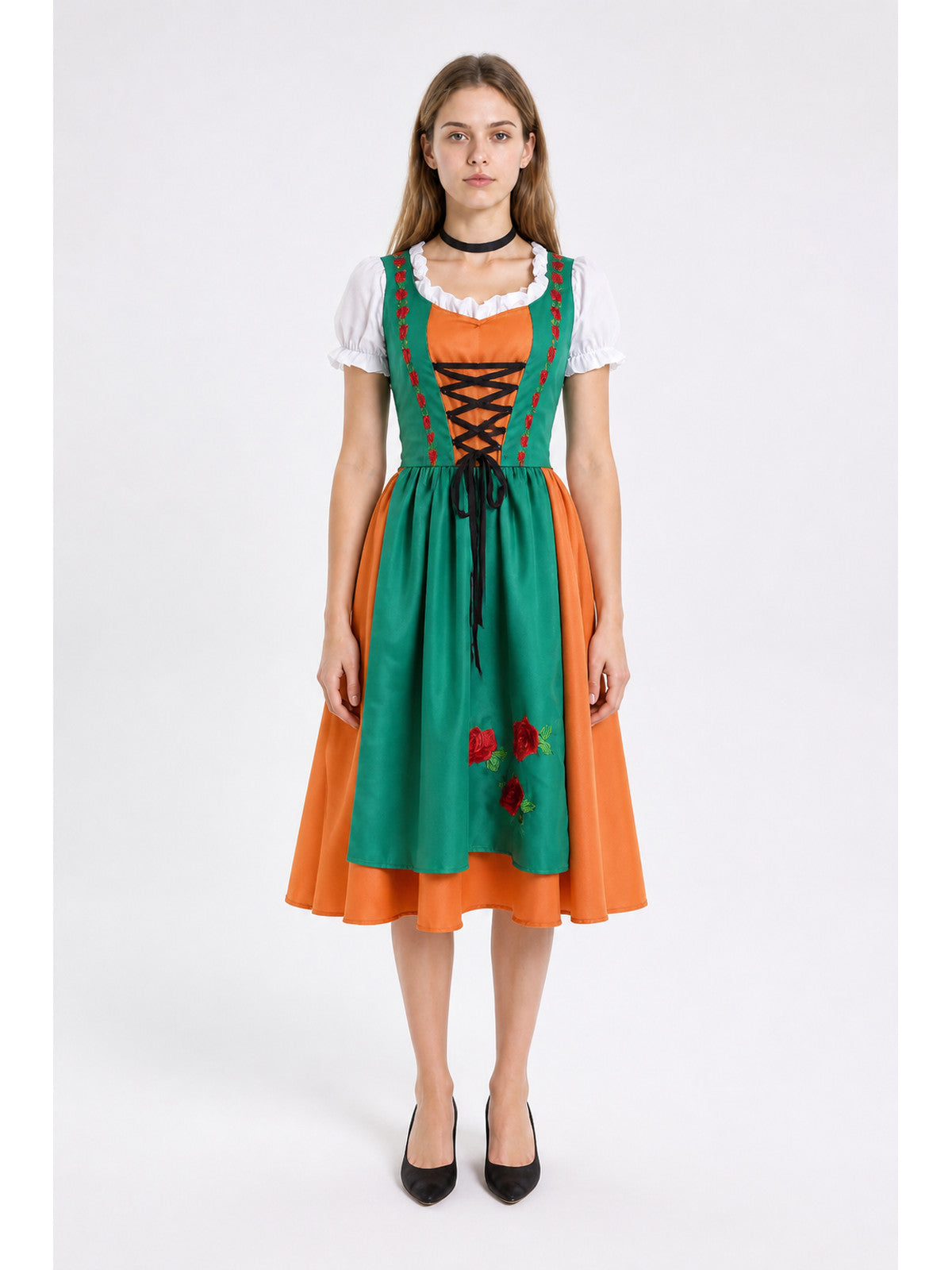 Oktoberfest Costume with Embroidery and Lacing main product view