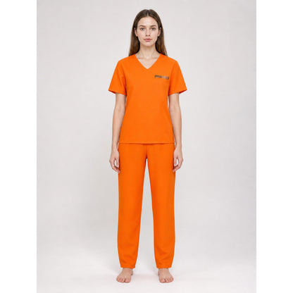 Prison-Style Costume Set: Shirt and Pants