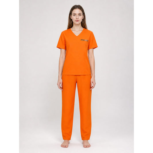 Prison-Style Costume Set: Shirt and Pants