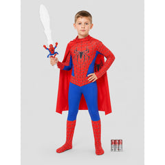 Spider-Man Jumpsuit Costume with Cape and Sword