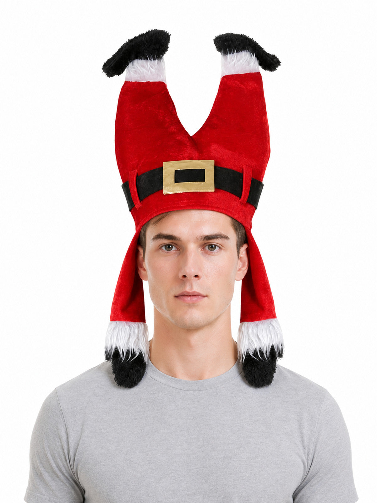 Christmas Carnival Hat with Fuzzy Trim