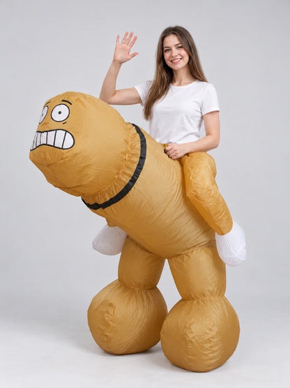 Inflatable Big Bird Costume for Carnival, White