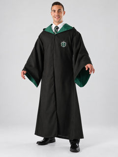 Magic Hooded Cosplay Robe with Green Trim