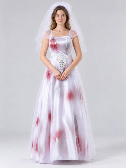Vampire Bride Costume with Veil