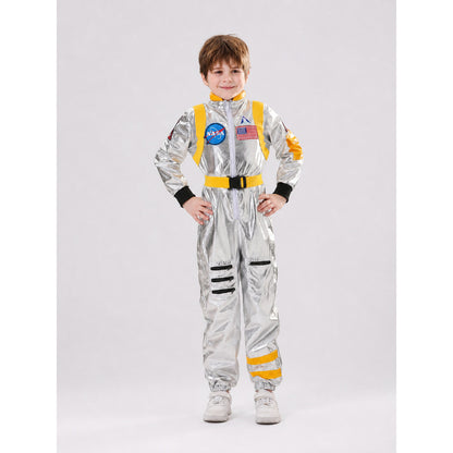 Silver Astronaut Costume with NASA Patches