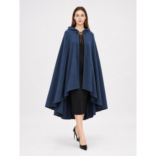 Blue Hooded Carnival Cloak, Medieval