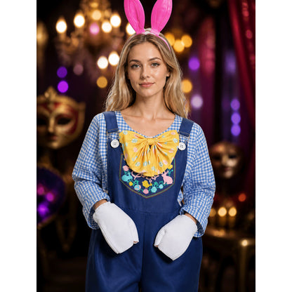 Bunny Costume with Ears and Bow Tie for Easter on-model view