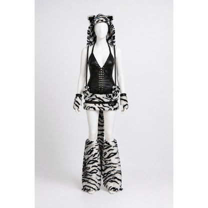 Zebra Costume with Hood and Tail for Parties main product view