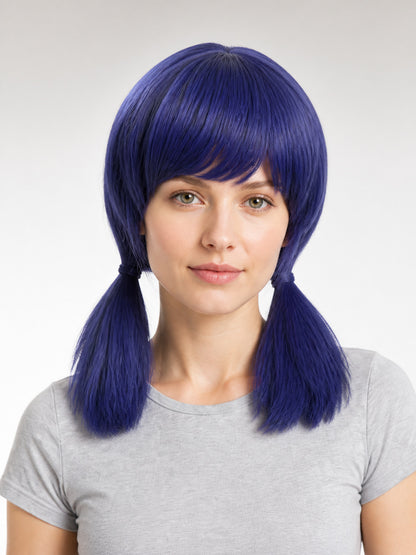 Carnival Wig with Long Twin Tails and Bangs main product view