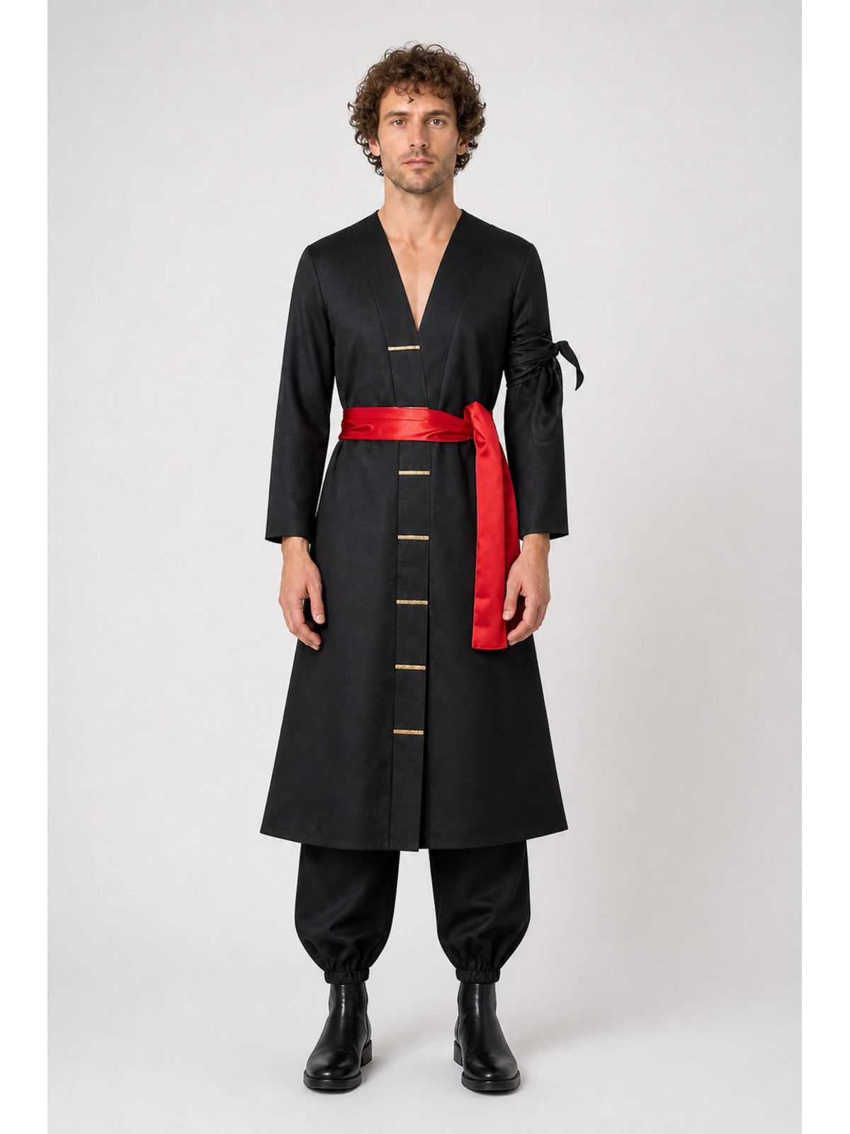 Zoro Cosplay Costume, Black with Red Belt main product view