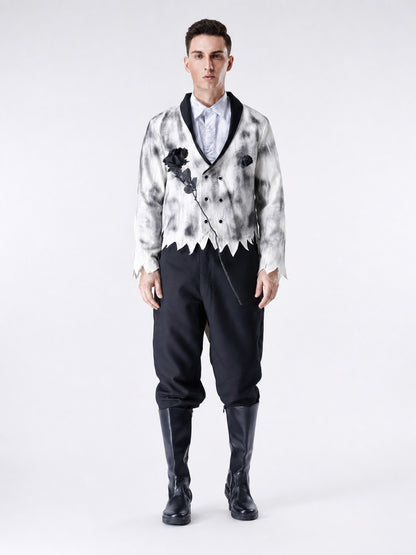 Gothic Halloween Costume: Shirt, Pants, Brooch